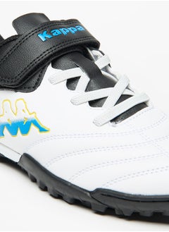Kappa Boys' Logo Detail Sports Shoes with Hook and Loop Closure  - Image 5