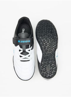 Kappa Boys' Logo Detail Sports Shoes with Hook and Loop Closure  - Image 4