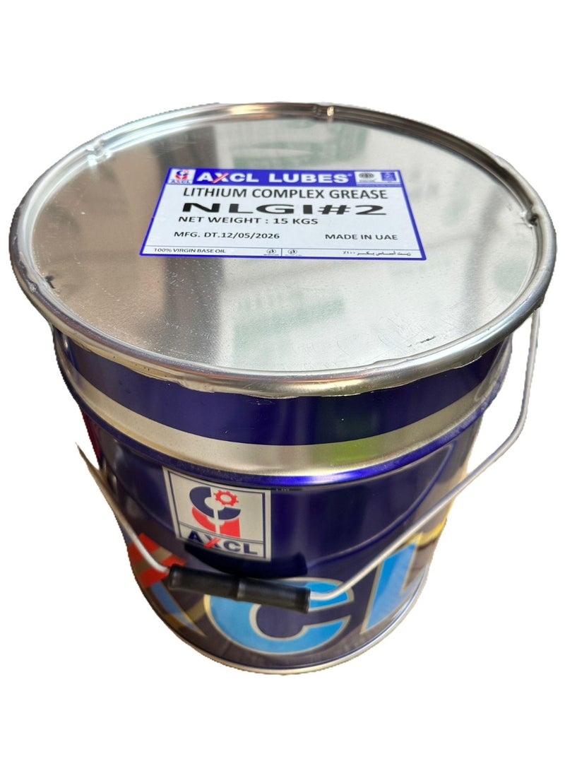 AXCL Lithium Complex Blue Grease NLGI#2 15Kgs - Image 3