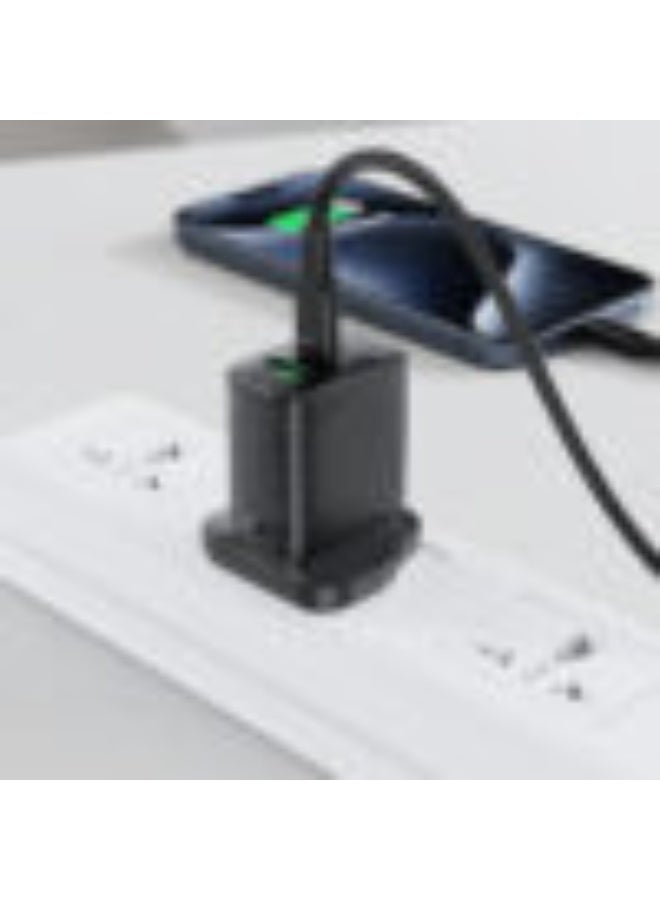 ACEFAST Fast Wall Charger A79 PD20W, Dual Port Charger 1 USB A & 1 UCB C,  Shell Texture Design, UK plug,  Suitable for Fast Charging of devices such as phones / tablets / game consoles, etc. - Image 2