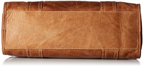 Frye Women's Melissa Zip Satchel Leather Handbag with Adjustable Shoulder Strap & Top Handle - Image 4