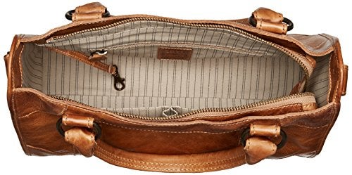 Frye Women's Melissa Zip Satchel Leather Handbag with Adjustable Shoulder Strap & Top Handle - Image 5