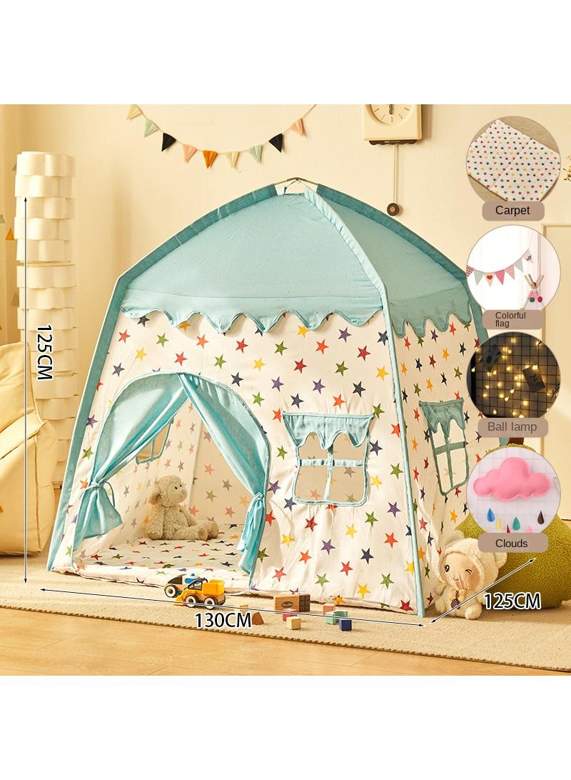 عام الأطفال متعة خيمة الأميرة القلعة متعة خيمة الأطفال الأميرة خيمة مع السجاد الكرة الملونة الأعلام سحابة خيمة من السهل بناء وإيقاف اللعب في الهواء الطلق في الأماكن المغلقة لعبة خيمة فتاة أميرة لعبة منزل الصبي في الأماكن المغلقة منزل الطفل هدية عيد ميلاد - Image 2