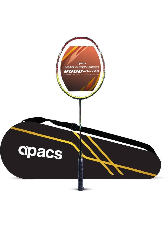 Apacs apacs Nano Fusion Speed 9000 Ultra Yellow Unstrung Badminton Racquet  (Pack of: 1, 81 g)  - Image 1