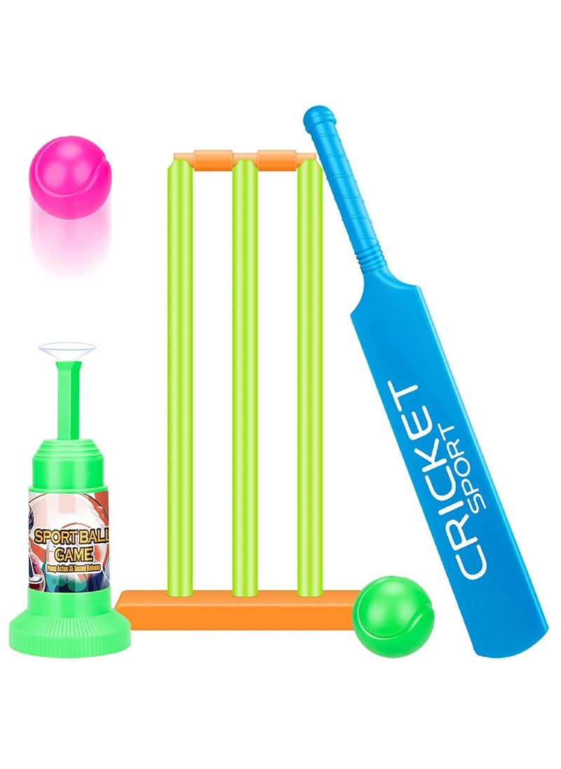 Topps Kids Cricket Set – Lightweight Plastic Cricket Kit for Boys & Girls | Includes Bat, Stumps, Balls & Stand | Indoor & Outdoor Sports Toy  - Image 1