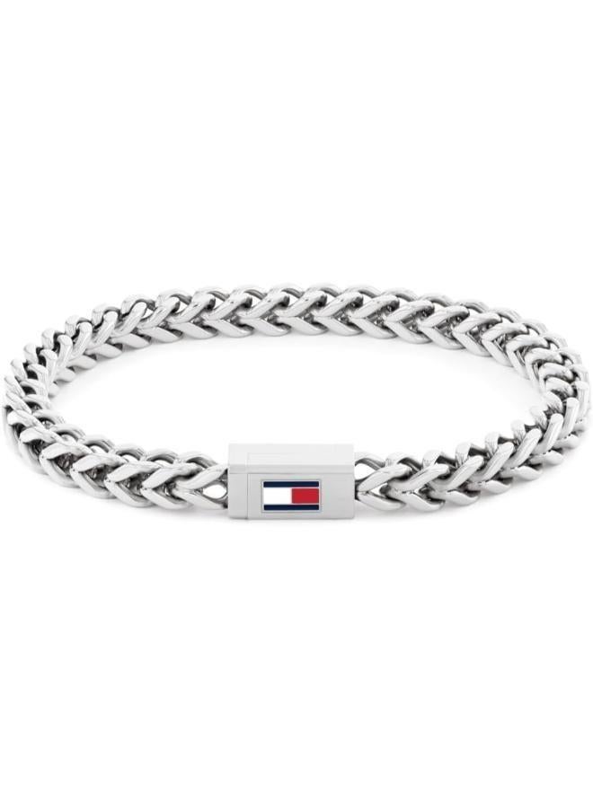 TOMMY HILFIGER Chain Bracelet in Stainless Steel with the Iconic Tommy Hilfiger Flag - Image 1