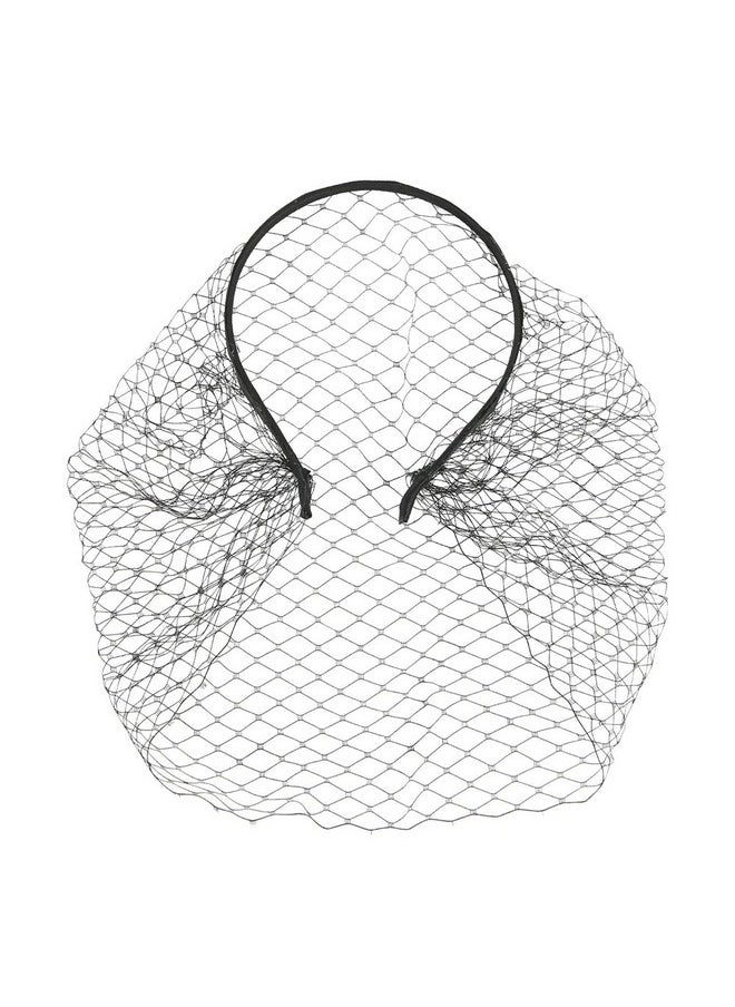 Teensery Black Veil Headband Elegant Mesh Veil Hairband Tea Party Hair Hoop Hair Accessories For Women And Girls 1 Piece  - Image 1