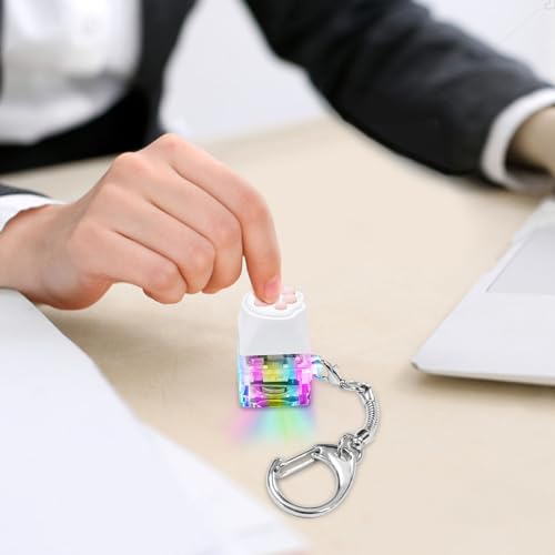 COZYMATE Keyboard Fidget Toys for Adults Keyboard Clicker with LED Light Keychain Fidget Sensory Fun Toys for Anxiety Decompression (Catpaw, 1P) - Image 4