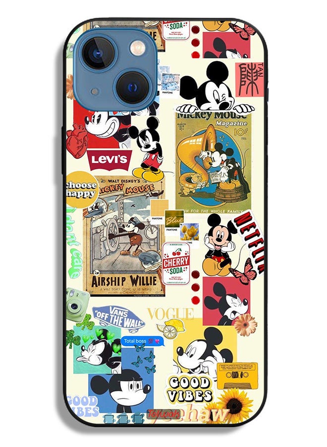 Tolwak Apple iPhone 13 Protective Case Chose Happy And Stickers - Image 2