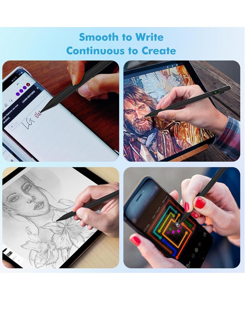 قلم iPad Pencil لأجهزة iPad من الجيل التاسع والعاشر مع ميزة رفض اللمس، قلم ستايلس متوافق مع Apple iPad 2018-2022 جميع الأجيال، iPad 6/7/8/9/10، iPad Pro 11/12.9/13 بوصة، iPad Mini 5/6، iPad Air 3/4/5/6 - Image 4