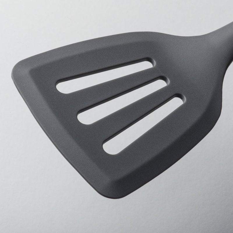 zeal Zeal Silicone Non-Stick Slotted Fish Slice/Cooking Turner (30cm) -Dark Grey - Image 5