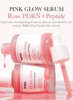 KOEC PDRN Pink Peptide Serum, Pink Peptide Glow Serum,Niacinamide, Hydrating & Moisturizing & Firming, Uneven Skin Tone, Dark Spot Care,30ml  - Image 2