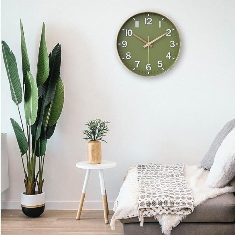 12inch Silent Wall Clocks Battery Operated Clock Quartz Movement Non-Ticking Wall Clock for Home Office Decor - Image 4