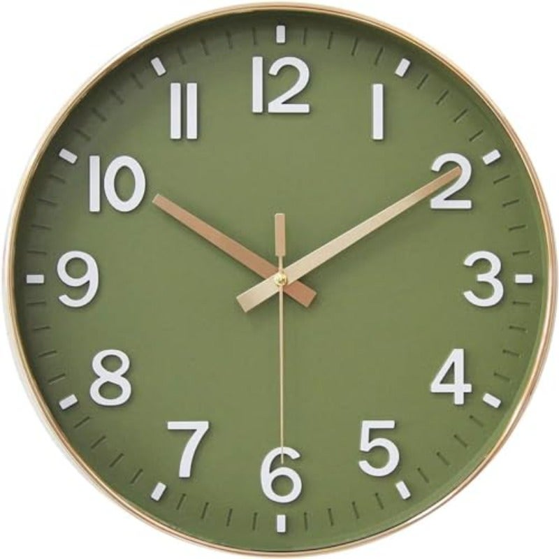 12inch Silent Wall Clocks Battery Operated Clock Quartz Movement Non-Ticking Wall Clock for Home Office Decor - Image 1