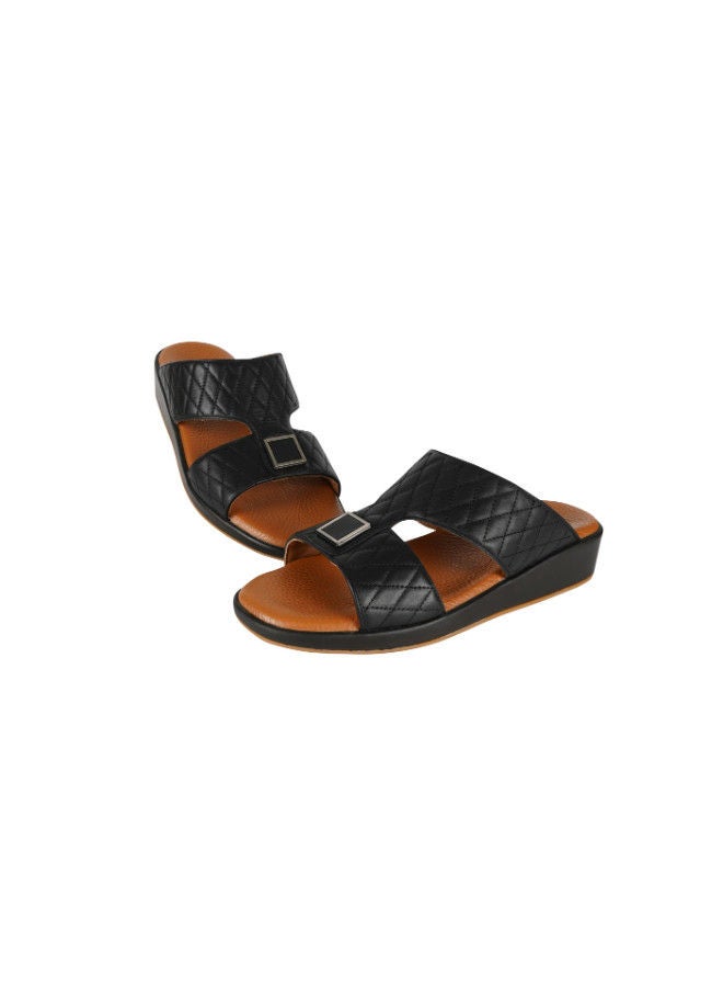 barjeel uno Barjeel Uno Boys Arabic Slippers 008-3341 BMSA-120-Black  - Image 2
