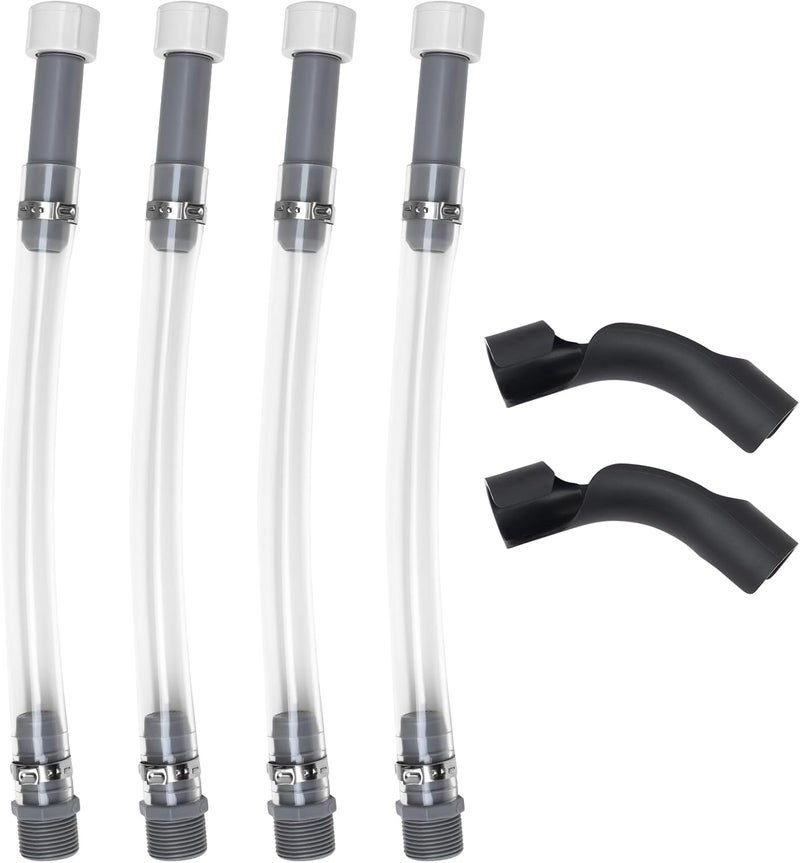 mapleza 4 PCS High - Performance Racing & Household Gas Can Hoses with 2 PCS Hose Bender Fuel Can Hose Suitable for 3/5/5.5 Gallon VP Fuel Jugs - Image 1