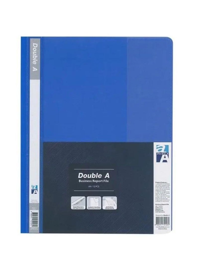 Report File A4 Blue, Clear Front Report Covers Project File For School Office Pack of 6 - Image 3