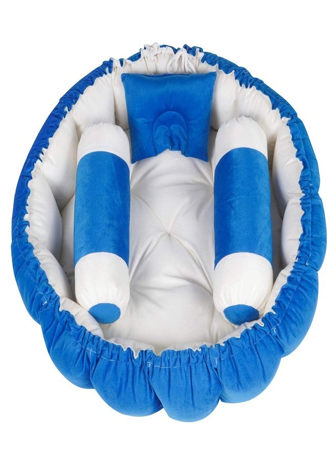 KooKyKooby Extra Soft Baby Bedding with Pillows Round 0-3 Months 86 cms (Blue01) - Image 2