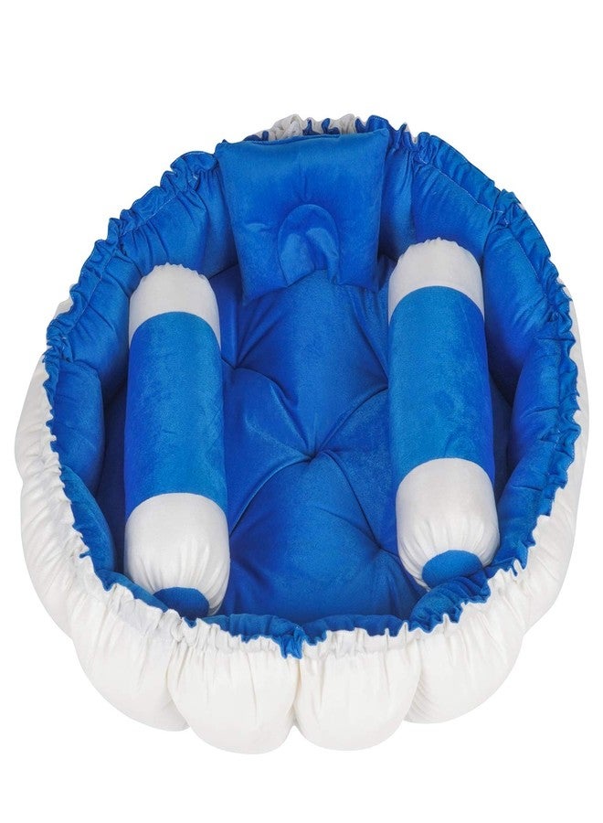 KooKyKooby Extra Soft Baby Bedding with Pillows Round 0-3 Months 86 cms (Blue01) - Image 3