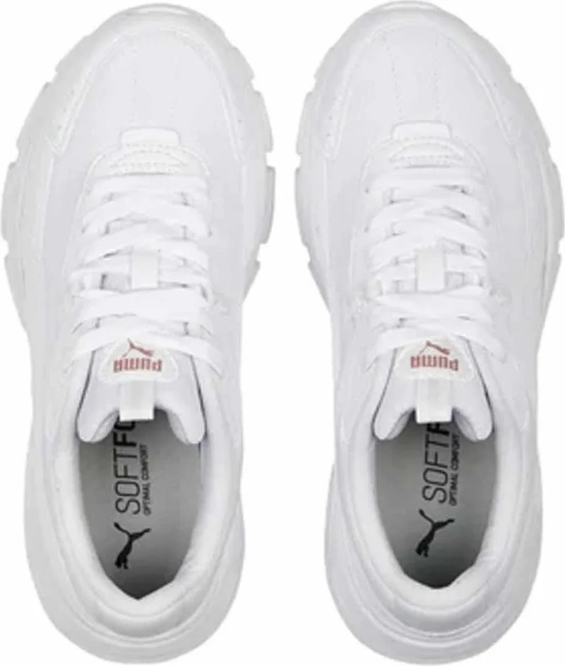 بوما High Sole Women's Sports Shoes Cassia Via Women's Sneaker Shoes 389223-01 White