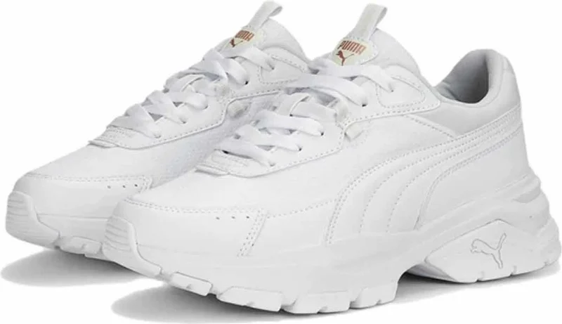 بوما High Sole Women's Sports Shoes Cassia Via Women's Sneaker Shoes 389223-01 White
