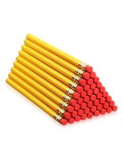 Y&D 50 Pcs Jumbo Round Pencil Wooden HB with Black Core for Carpenters Construction Workers Woodworkers Framers Beginners Students Teachers DIY Project  - Image 1