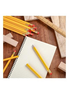 Y&D 50 Pcs Jumbo Round Pencil Wooden HB with Black Core for Carpenters Construction Workers Woodworkers Framers Beginners Students Teachers DIY Project  - Image 4