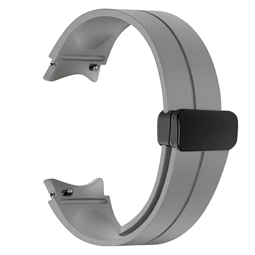 Like Star 20MM Adjustable Soft Silicone Strap with Folding Magnetic Lock Compatible with Samsung Galaxy Watch 4/5/6/Pro Classic Watch 4 46mm Silicone Strap (Only Strap) - Image 1