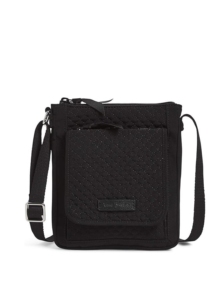 Vera Bradley Microfiber Mini Hipster Crossbody Purse with RFID Protection, Bahama Bay, One size - Image 1