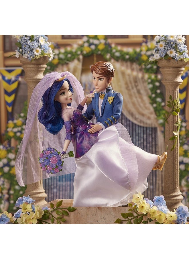 Disney Descendants - Mal And Ben Dolls Inspired By Disney The Royal Wedding A Descendants Story Toys Include Outfits Shoes And Fashion Accessories Blue - Image 1