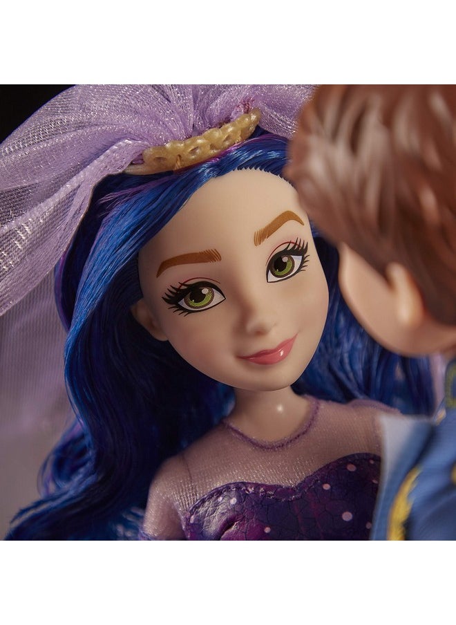 Disney Descendants - Mal And Ben Dolls Inspired By Disney The Royal Wedding A Descendants Story Toys Include Outfits Shoes And Fashion Accessories Blue - Image 1