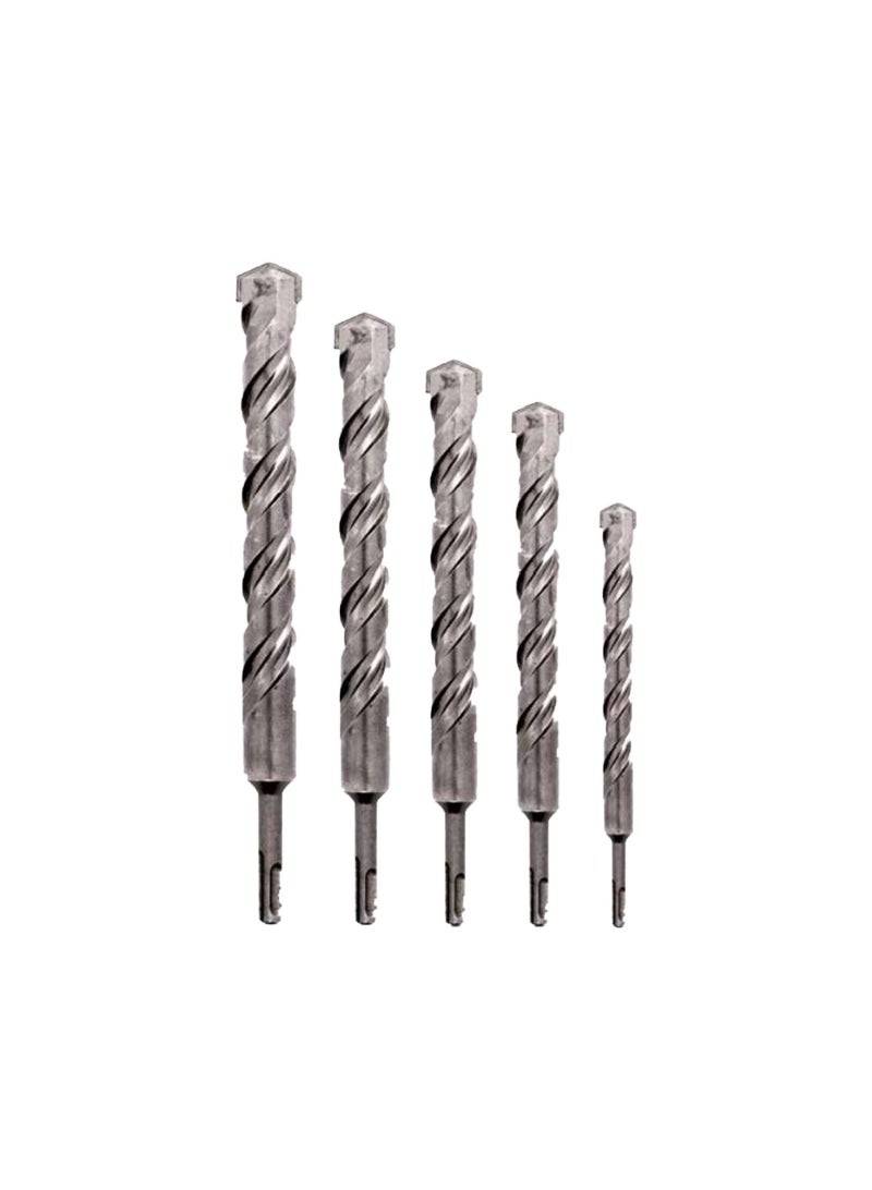 SDS Drill Bits 6mmx160mm Blue/Grey Pouch Sandy Finish