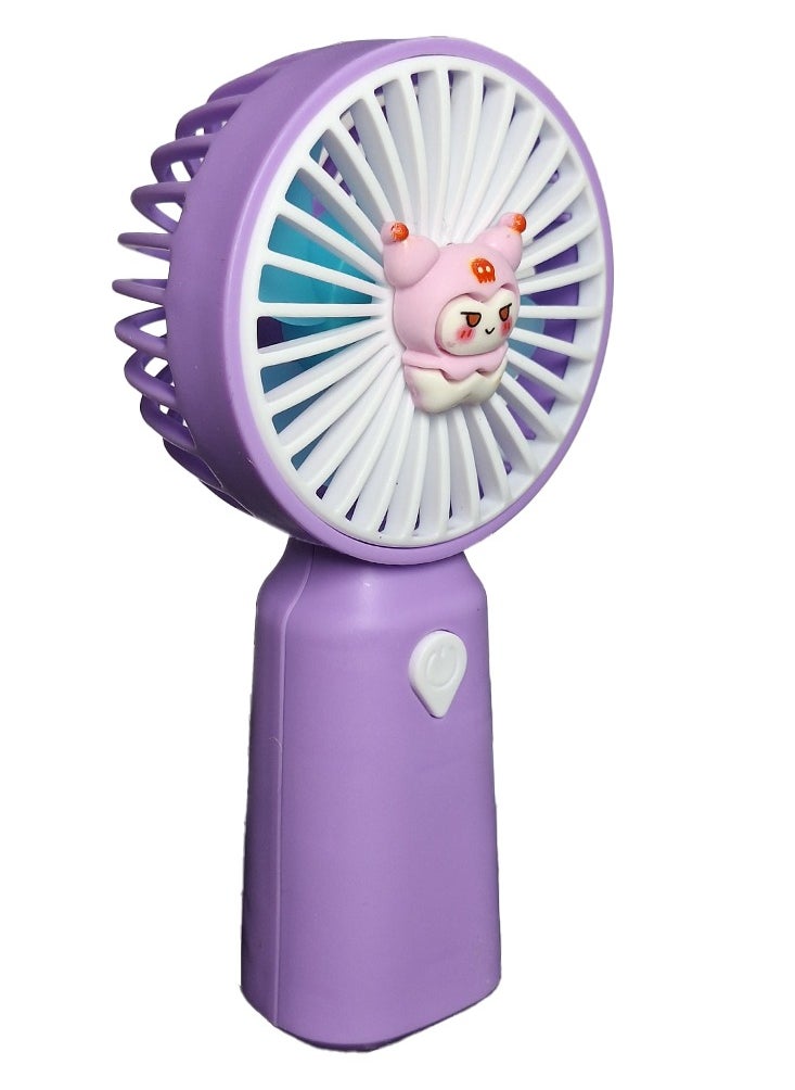 Mini handheld fan YL105B , cute design with bright colors, small size and easy to carry by hand or put in bag, equipped with USB rechargeable battery, on/off button one speeds , nice summer and birthday gift for kids and adults, high quality and easy to use