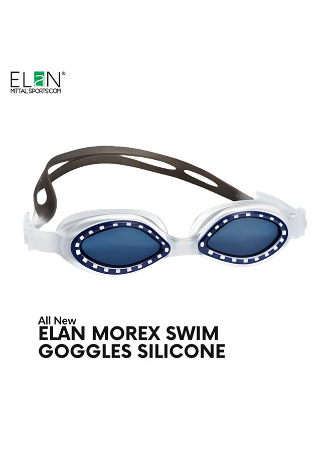 ELAN Morex Swim Goggles - Crystal Clear Transparent Lenses - Professional Anti-Fog & UV Protection Swimming Goggles - Soft Silicone Leak-Proof Seal for Indoor Pools & Low-Light Training - Image 1