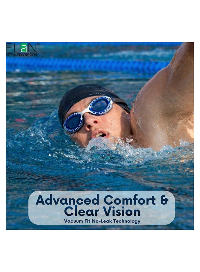 ELAN Morex Swim Goggles - Crystal Clear Transparent Lenses - Professional Anti-Fog & UV Protection Swimming Goggles - Soft Silicone Leak-Proof Seal for Indoor Pools & Low-Light Training - Image 4