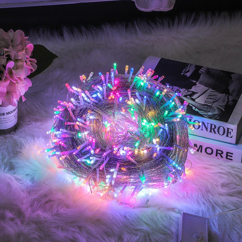 LED light string outdoor starry light led string light star atmosphere light decorative lighting engineering flashing light - Image 2