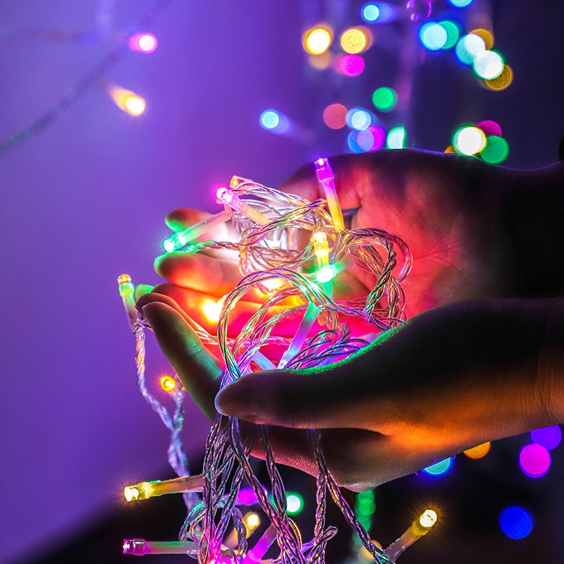 LED light string outdoor starry light led string light star atmosphere light decorative lighting engineering flashing light - Image 5