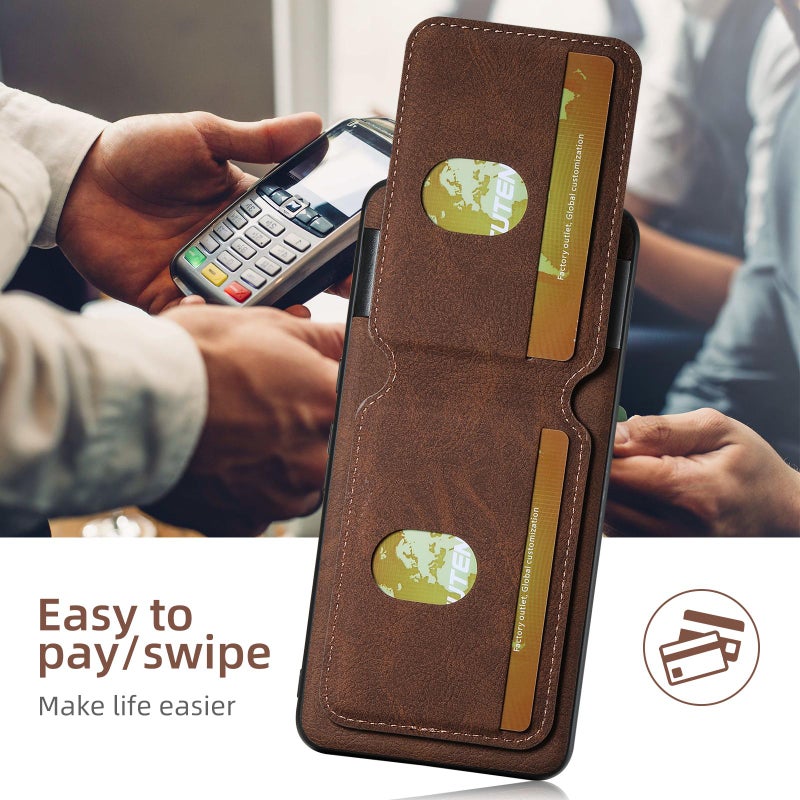 Suteni For Google Pixel 10 H02 Litchi Leather Card Wallet Stand Back Phone Case(Brown) - Image 3