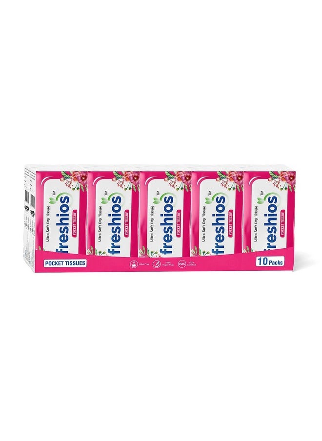 INKULTURE Pocket Hanky Tissue Paper (White) Pack Of 10  - Image 1