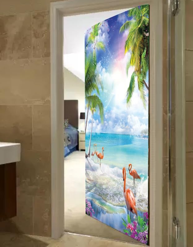 DECOR PRODUCTION Door Wallpaper | Strong PVC Material Decorative Sticker | Wallpaper for Home Doors/Almirah, Home Decor Items etc (Self Adhesive Door Deca, 30x76 Inch)_10 - Image 4