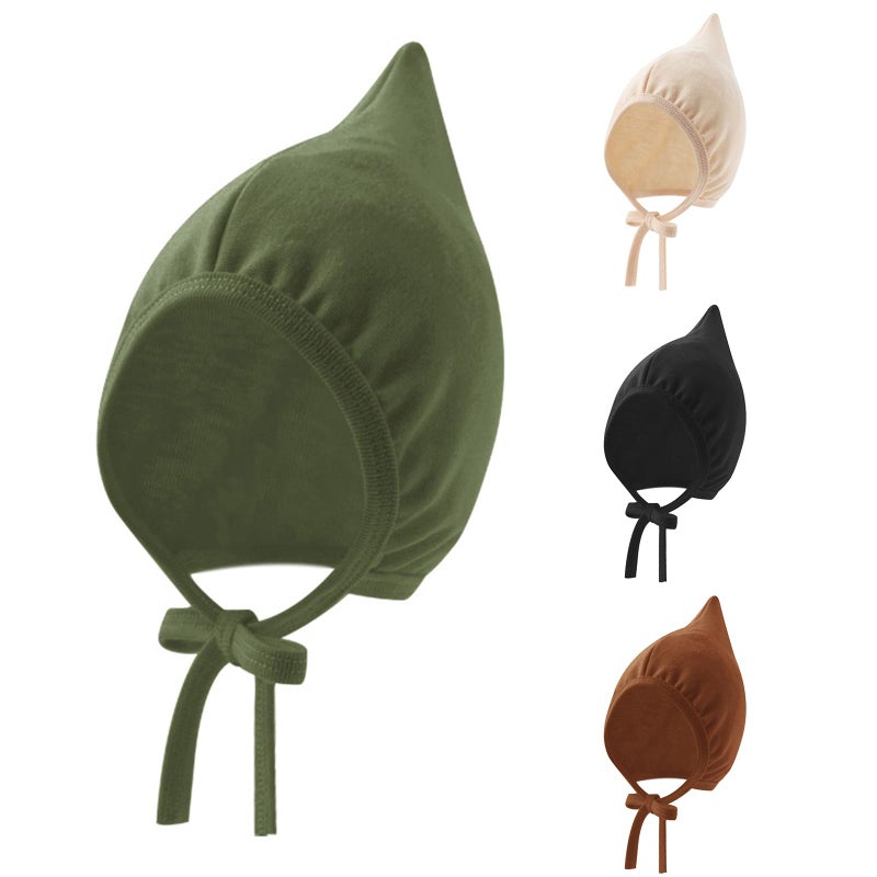Bean Green Baby Hat With Earmuffs Windproof Infant Cap For Newborns Shower Gift - Image 3