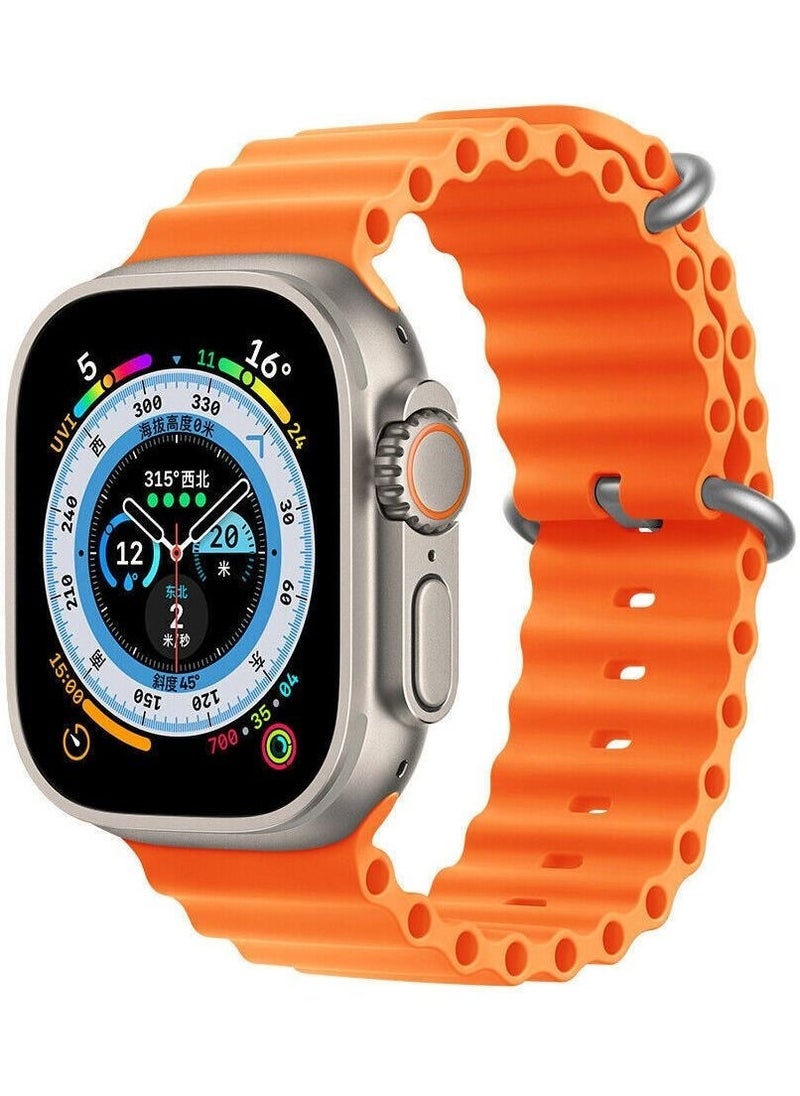 حزمة 2 من أحزمة نايلون متوافقة مع ساعة آبل 49 مم، حزام ساعة بحلقة قفل G-hook ناعمة وقابلة للتنفس، مناسبة لساعة آبل ألترا سلسلة 8 - Image 3