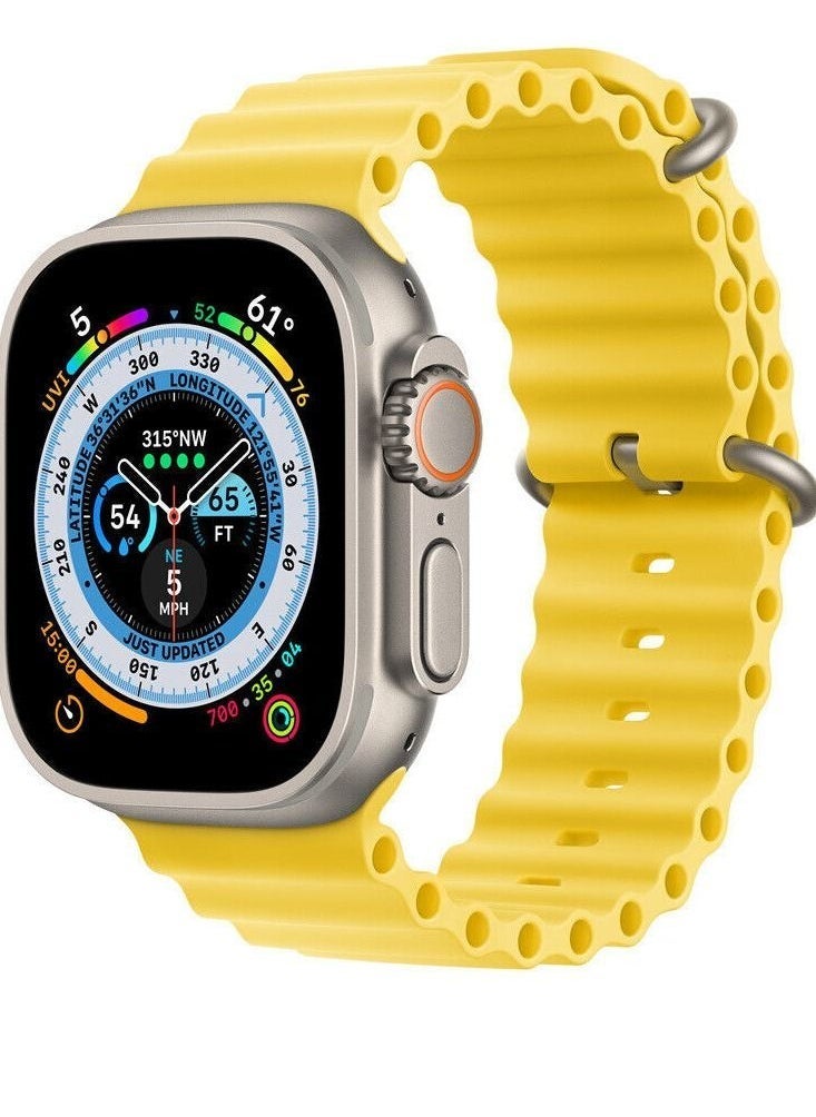 حزمة 2 من أحزمة نايلون متوافقة مع ساعة آبل 49 مم، حزام ساعة بحلقة قفل G-hook ناعمة وقابلة للتنفس، مناسبة لساعة آبل ألترا سلسلة 8 - Image 2