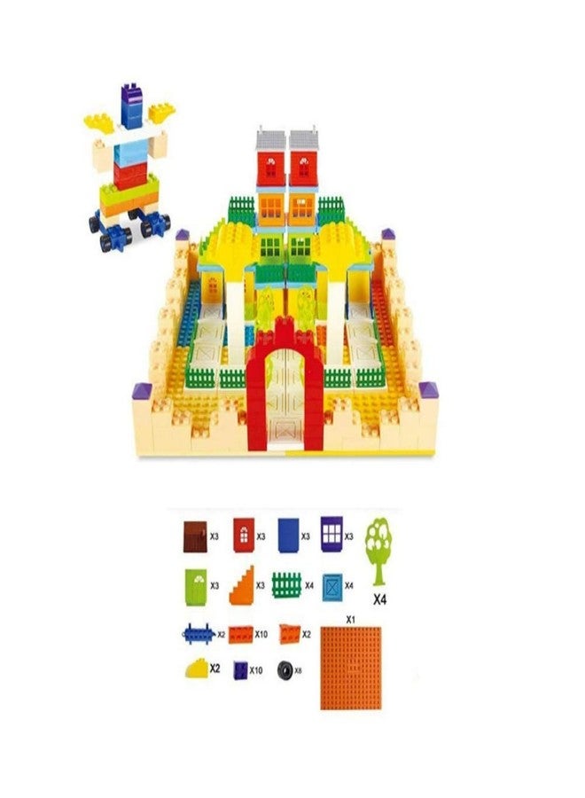 FI - FLICK IN Super Architect Home Sweet Holiday House Building Blocks Construction with Attractive Windows and Smooth Rounded Edges Toy Set for Kids - Image 3
