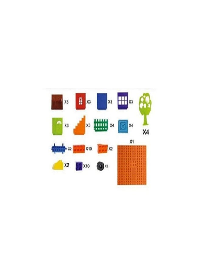 FI - FLICK IN Super Architect Home Sweet Holiday House Building Blocks Construction with Attractive Windows and Smooth Rounded Edges Toy Set for Kids - Image 4