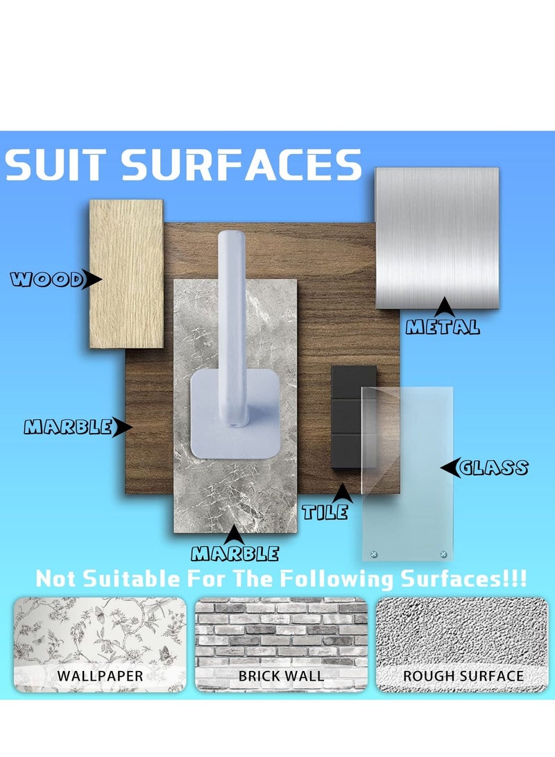 12 Pcs Hat Rack for Wall Hat Organizer, Multi-Function Hat Storage Organizer Hanger, Hat Rack for Baseball Caps for Closet Door Bedroom Bathroom Laundry(White) - Image 4