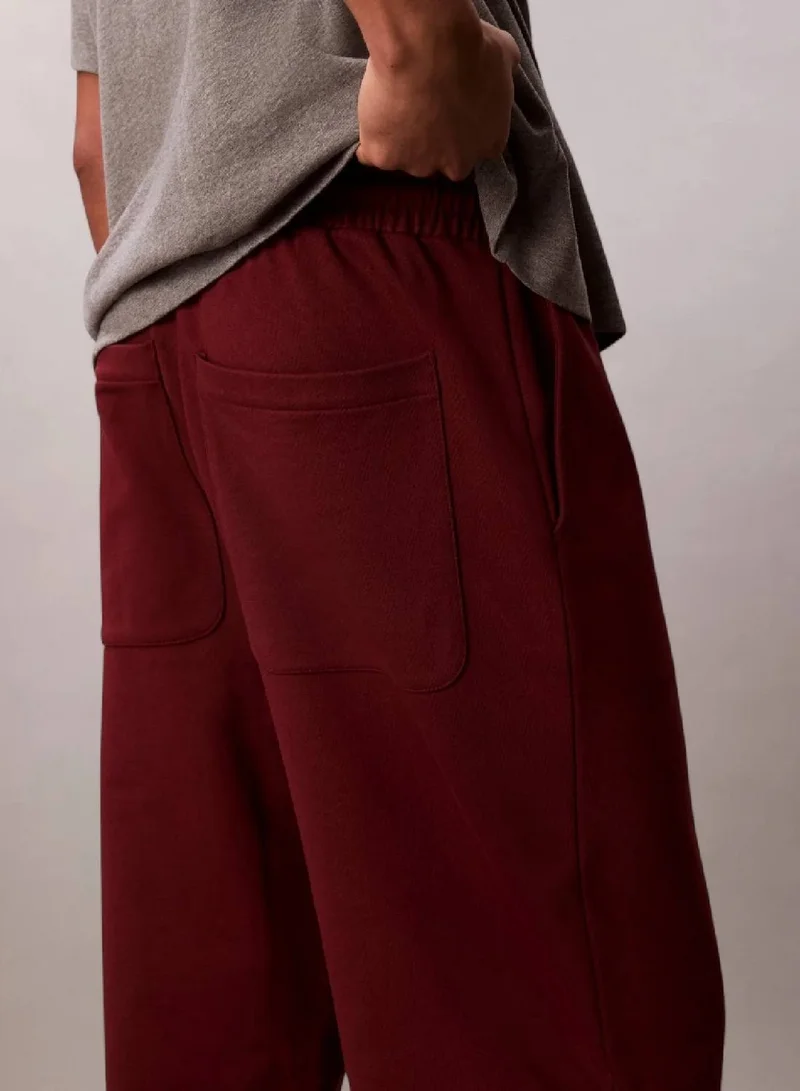 Calvin Klein Renaissance Red Premium Terry CK Emblem Jogger for Men | Best Price UAE