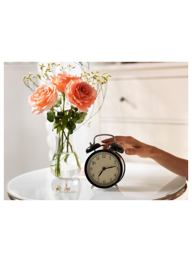 Zaboon Alarm clock, black, 10 cm - Image 4