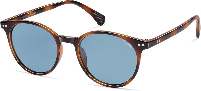 Sojos Small Round Classic Polarized Sunglasses for Women Men Vintage Style UV400 Lens MAY SJ2113 - Image 1