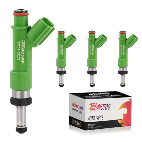 FIREMOTOO Fuel Injectors Pack of 4 12 Holes Compatible with Lex-us ES300H NX200T NX300H 2.0L 2.5L L4 for Scion TC for Toyota Avalon Camry Highlander RAV4 Sienna Venza 2.5L 2.7L L4 - Image 1